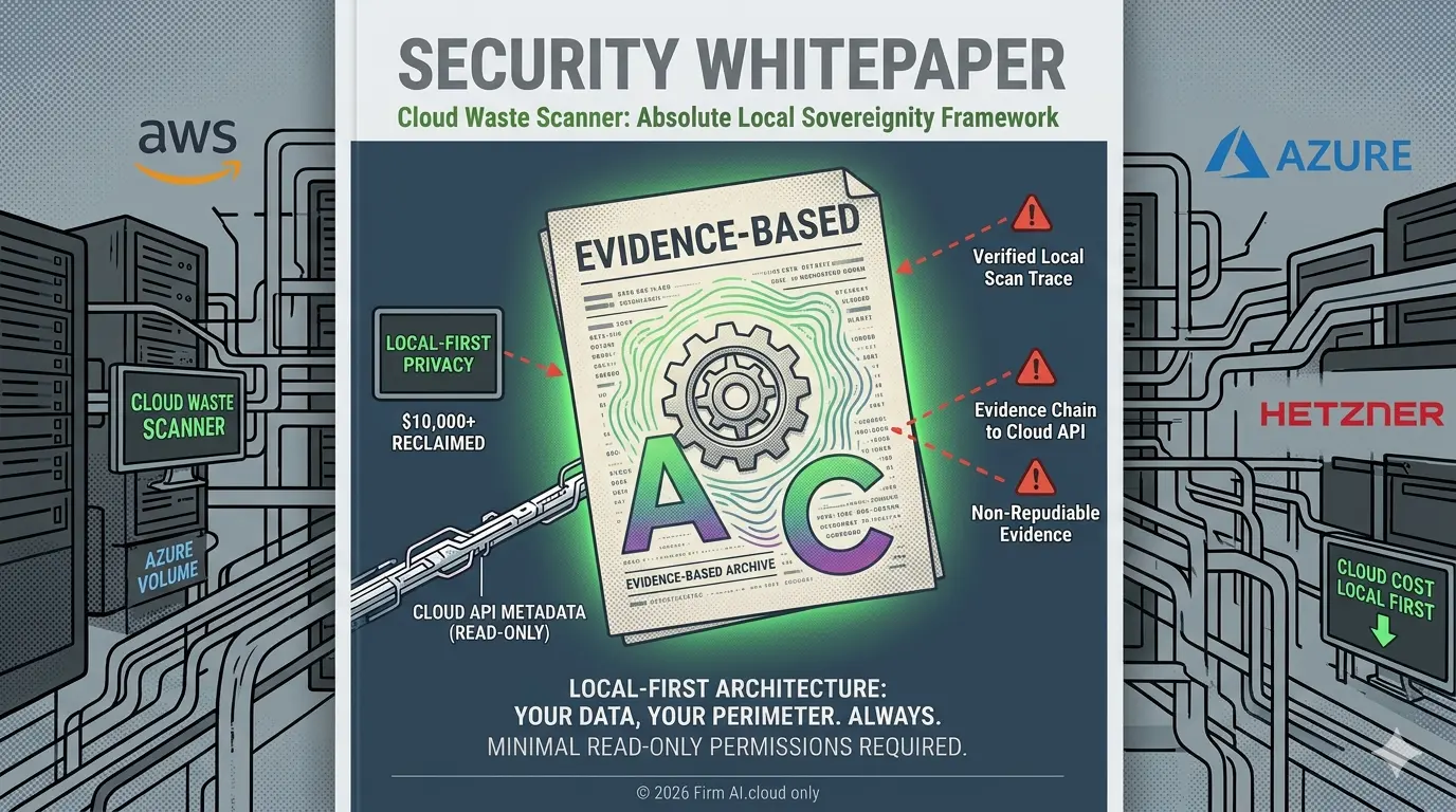 Security whitepaper cover visual for local-first cloud governance and trust-boundary review.